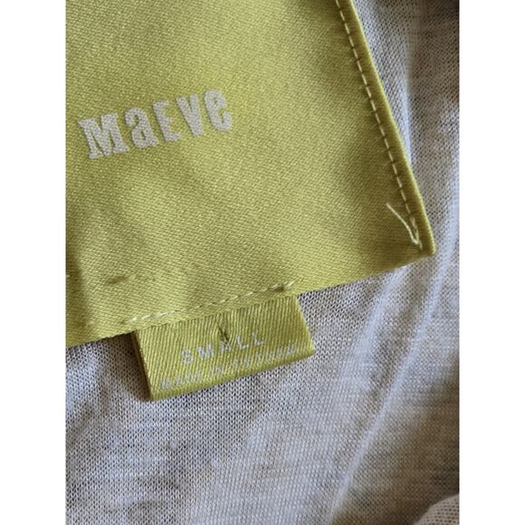 Maeve Anthropologie Vera Lace Yellow Mustard Fall A Line Dress - Women's Small - Picture 5 of 13